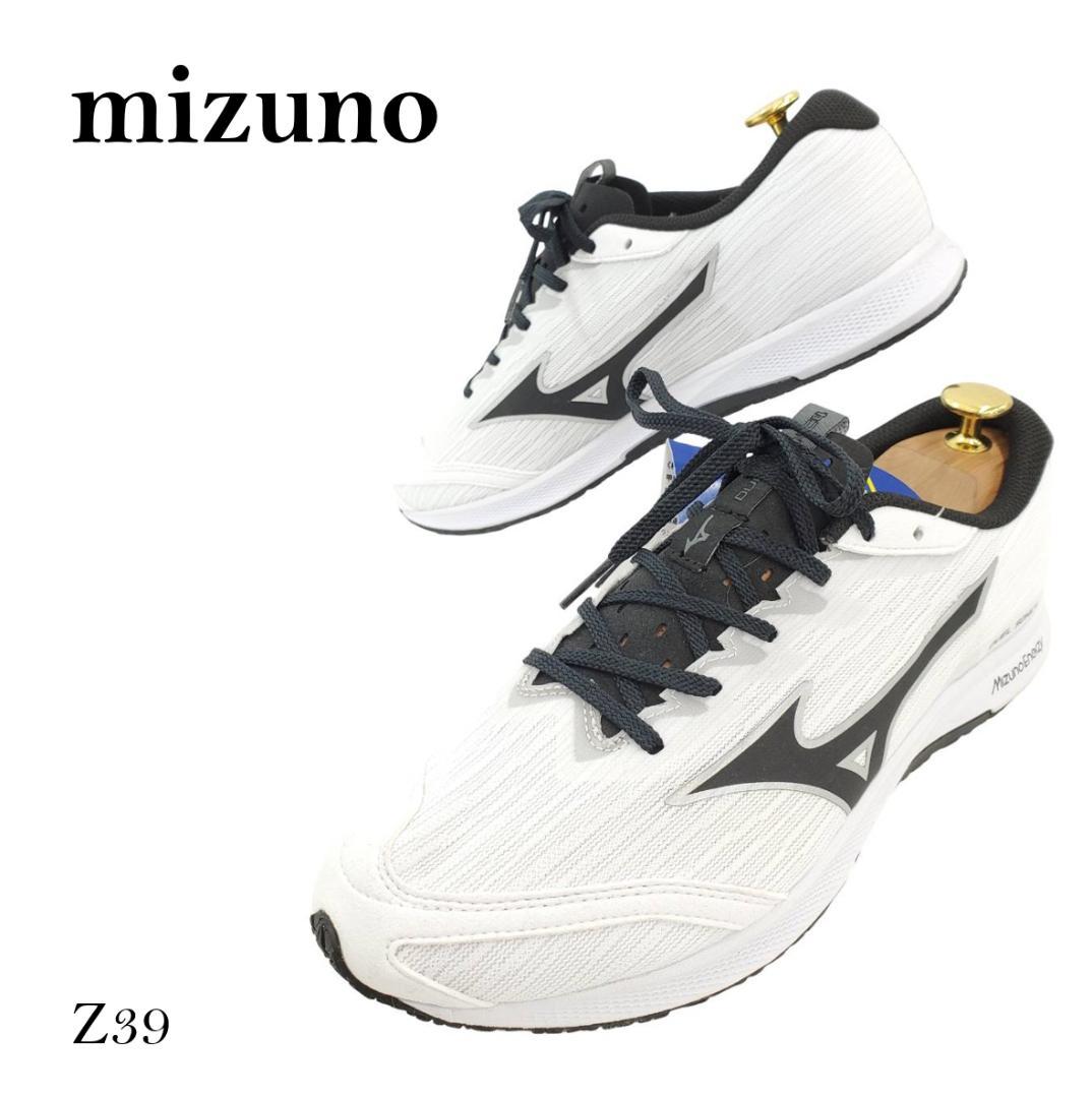 ★ミズノ　新品　陸上シューズ　軽量　メッシュ　ホワイト　26.5　レザー×化繊