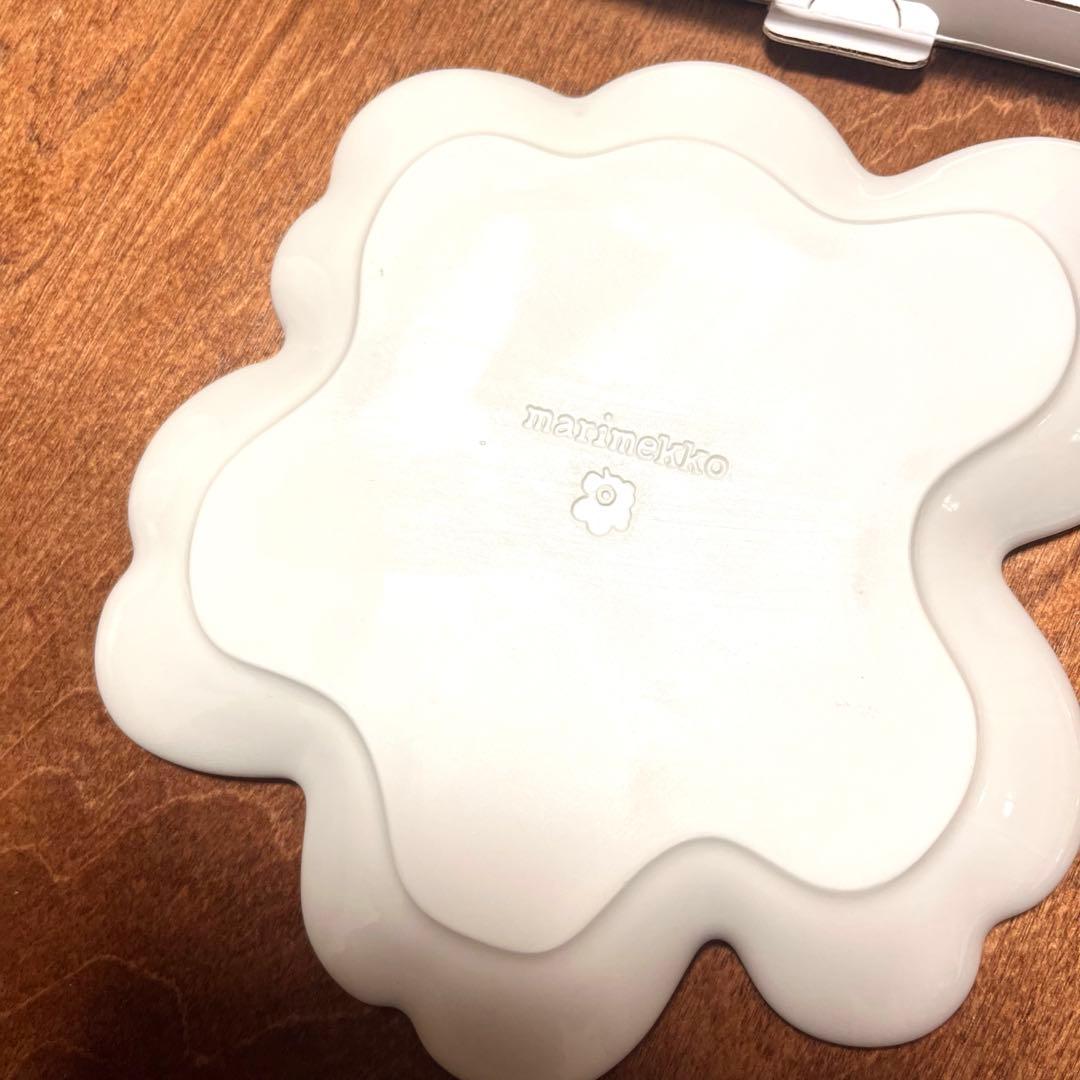 【新品】marimekko UNIKKO60 Plate 20cm White①