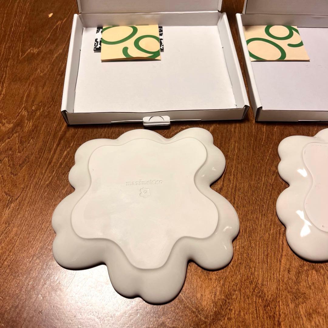 【新品】marimekko UNIKKO60 Plate 20cm White①