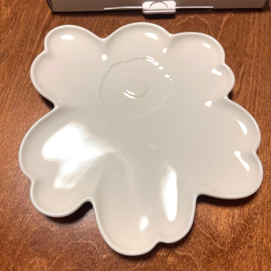 【新品】marimekko UNIKKO60 Plate 20cm White①