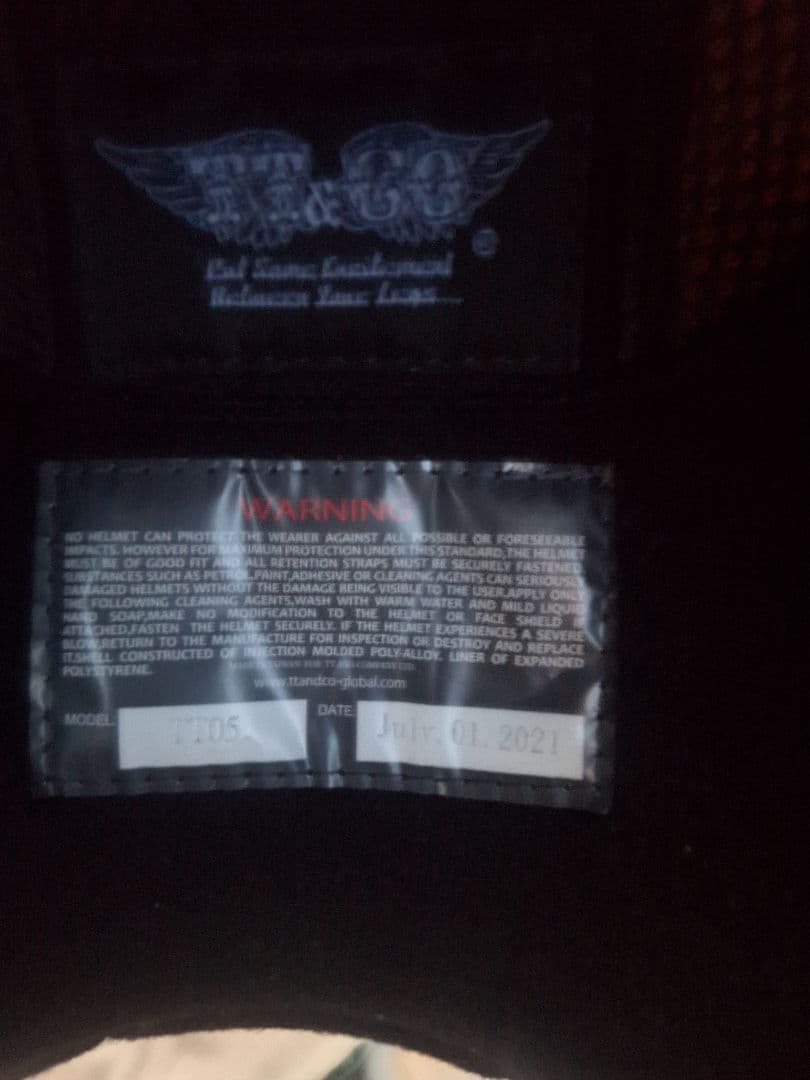 TT&CO. Super Magnum ゴーグル付き　57～58　袋付き