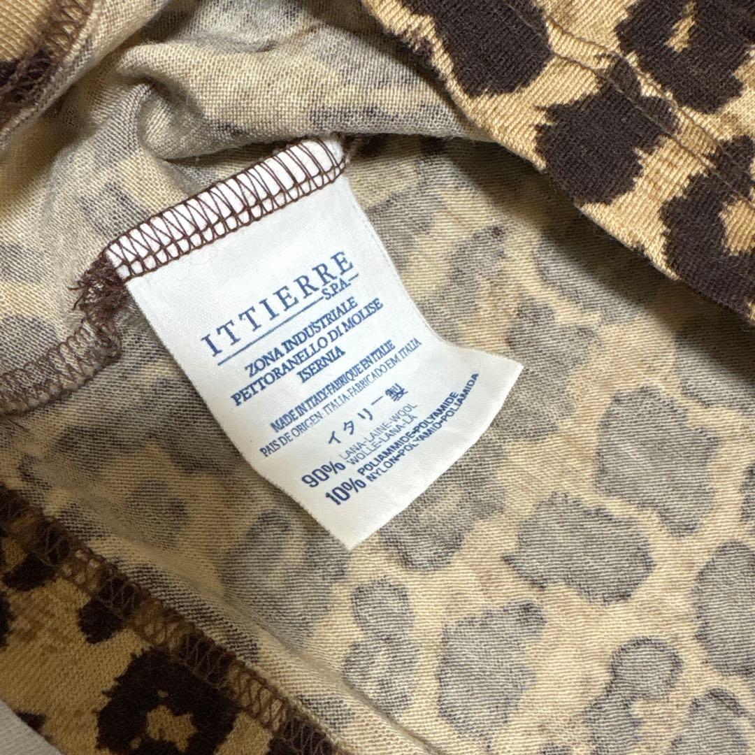 DOLCE&GABBANA レオパード　ヒョウ柄　カットソー　ストレッチ　y2k