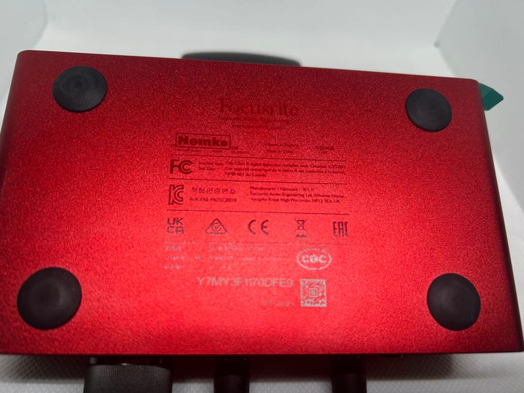 Scarlet Solo gen3 オーディオインターフェース 箱・フィルム付き