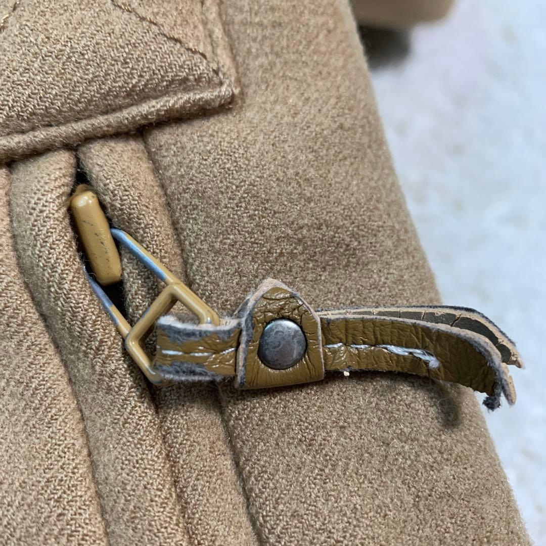 バーバリーブルーレーベル ノバチェック キャメル ダブルチェスターコート