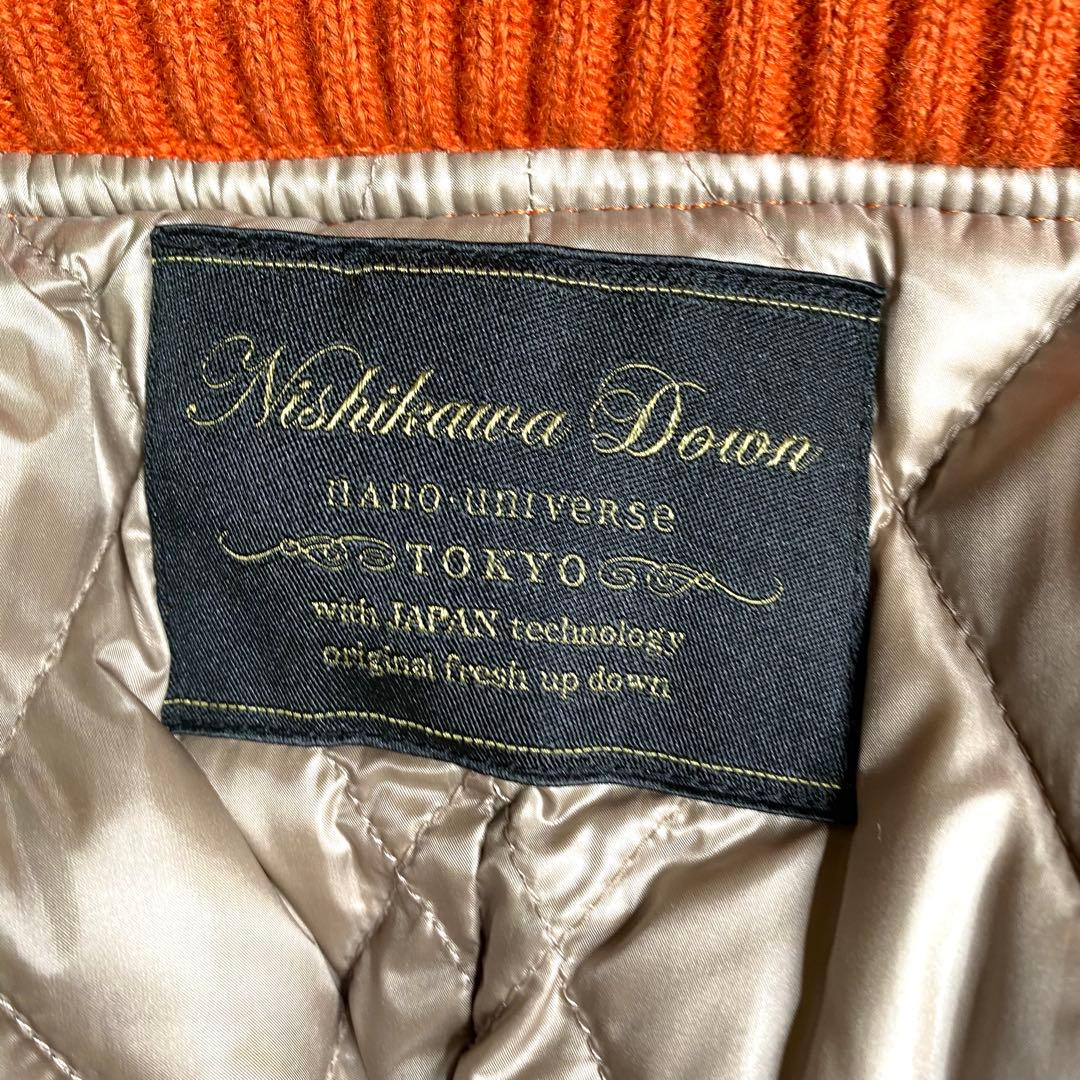 美品✨Nano universe ダウンコート 西川ダウン コラボ フード S