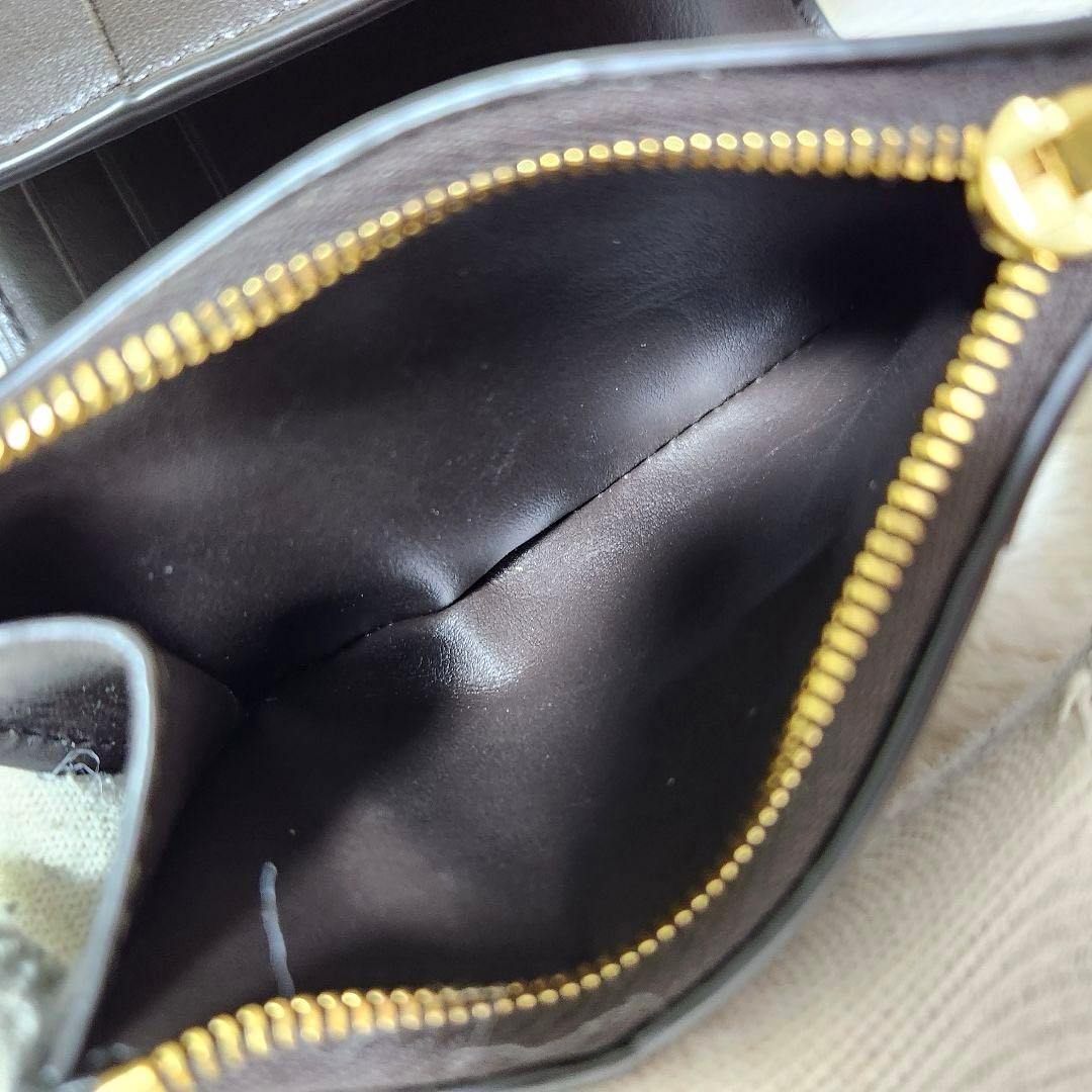 ✨未使用級　付属品完備✨ボッテガ　三つ折り　カセット　ダークブラウン　RFID