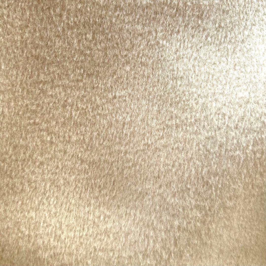 277美品マックスマーラ白タグ上質ウールカシミア上品ロングコートベージュ