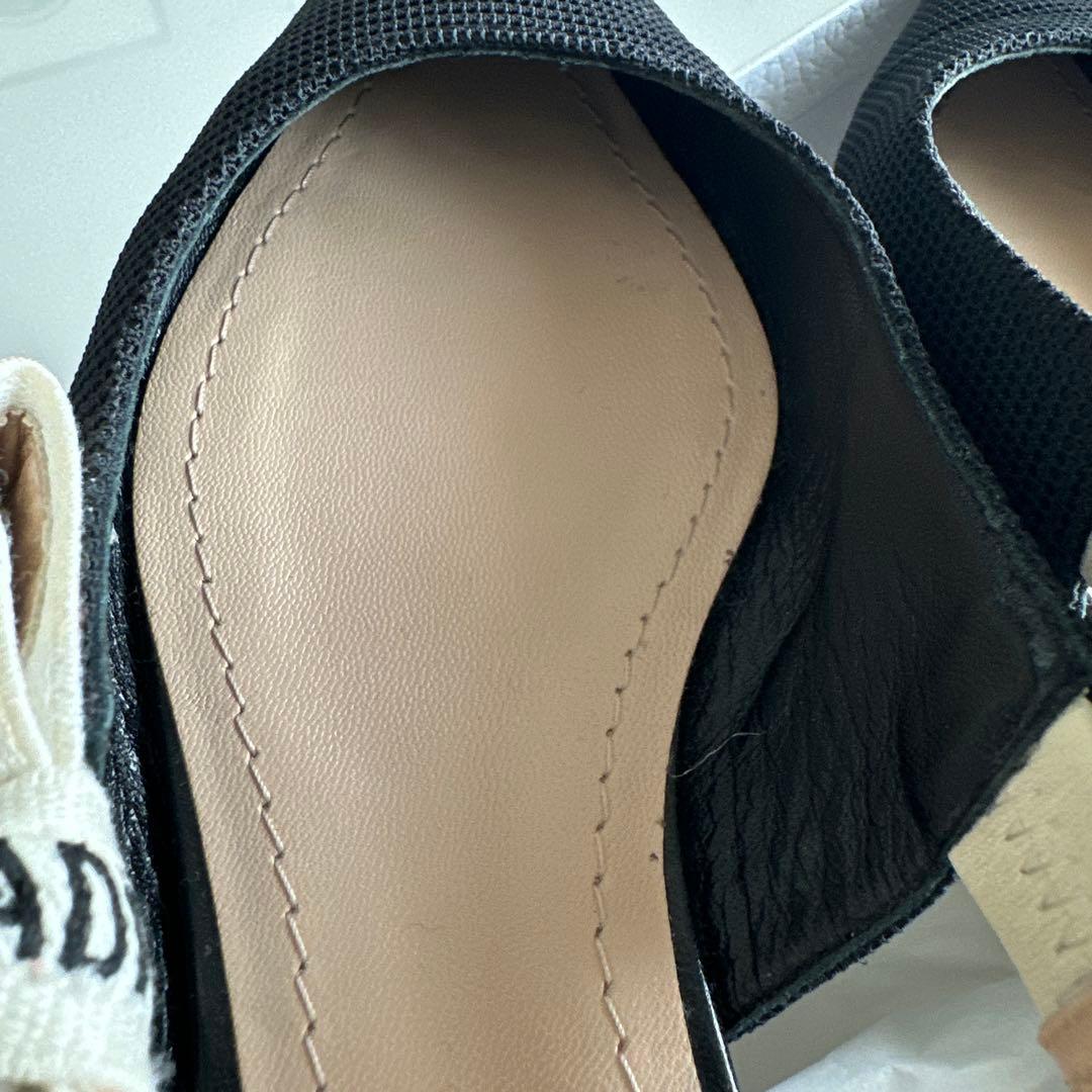 クリスチャンディオール　スリングバックフラットシューズ