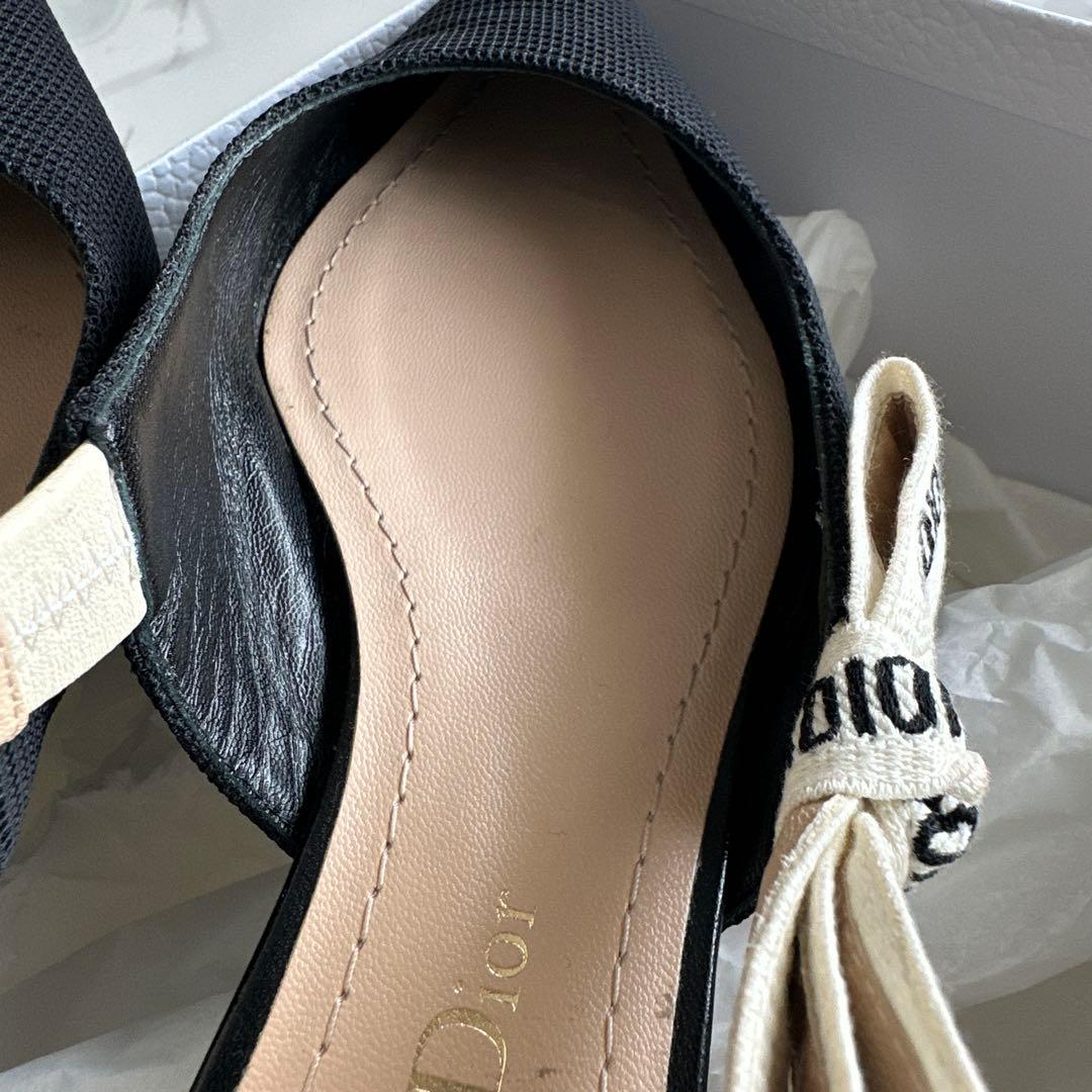 クリスチャンディオール　スリングバックフラットシューズ