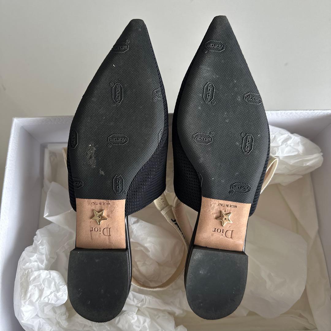 クリスチャンディオール　スリングバックフラットシューズ