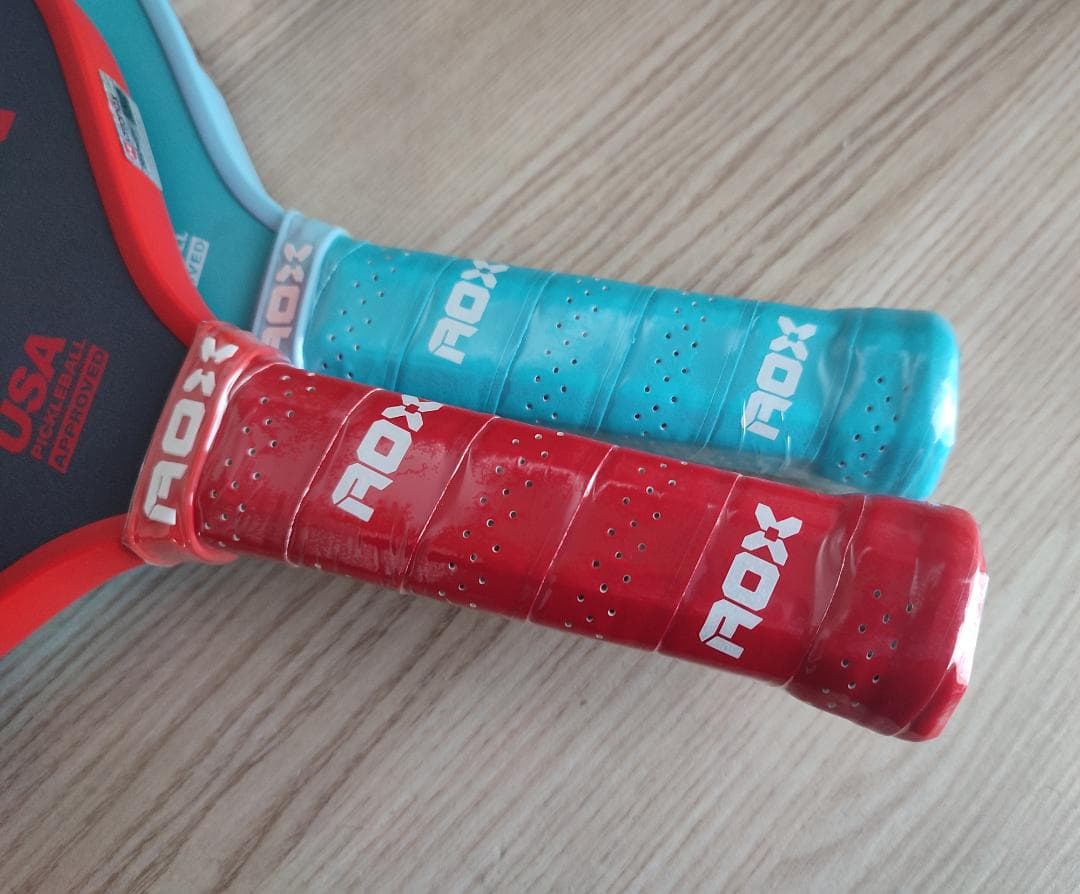 2個セット ピックルボール パドル ARRONAX カーボン加工の摩擦面 青 赤