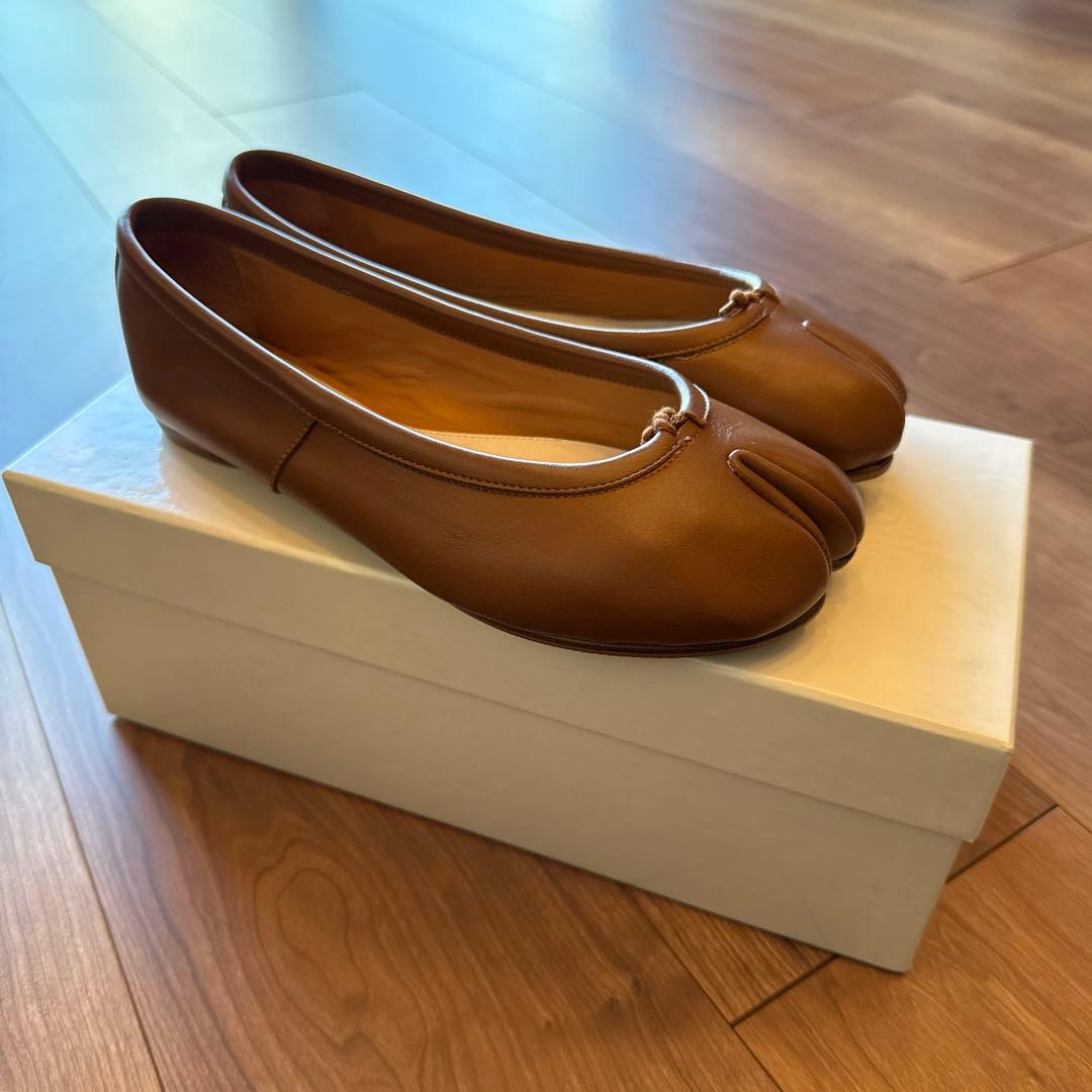 最終値下げ　メゾンマルジェラ　tabiパンプス　35 ブラウン