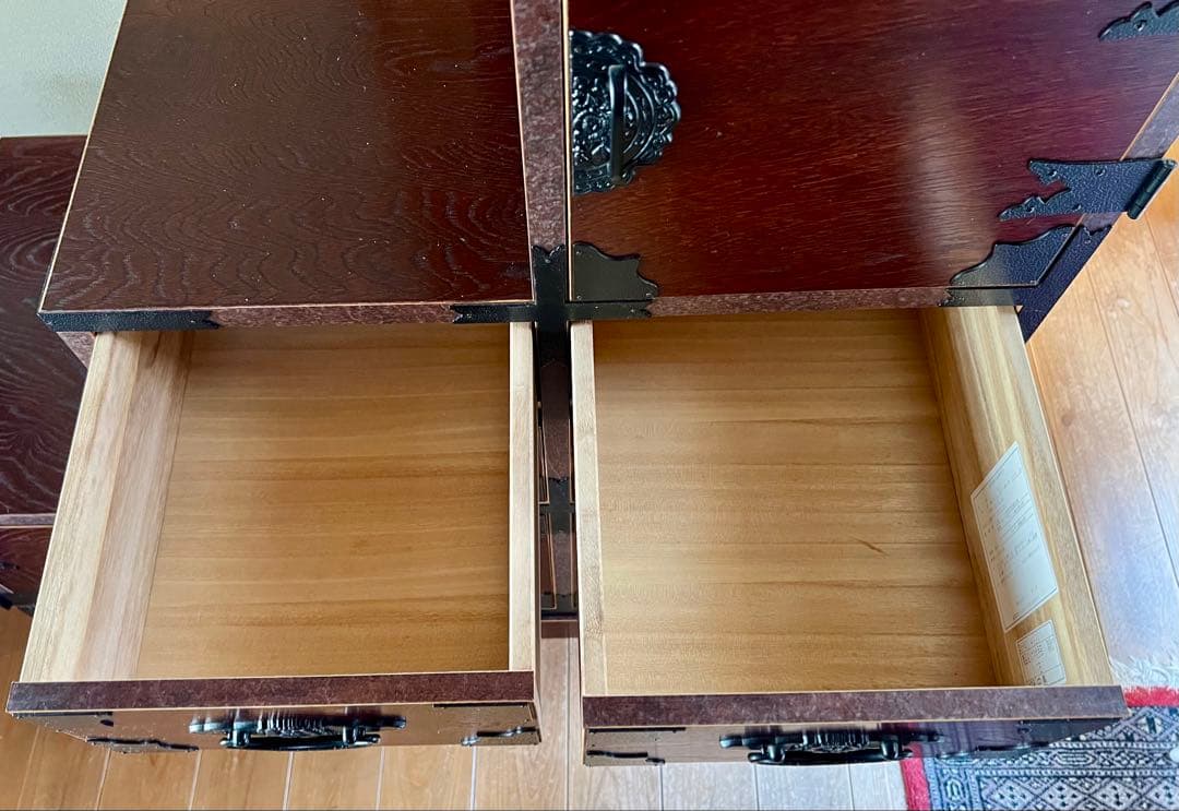 ★Marley★欅民芸\階段箪笥\左\2開き\6引き出し★お値打ち品★