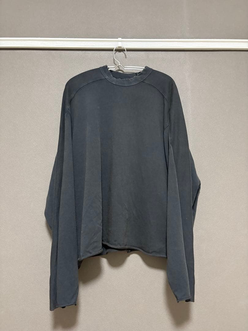 「値下げ」entire studious フェイドブラック　ロンT サイズM