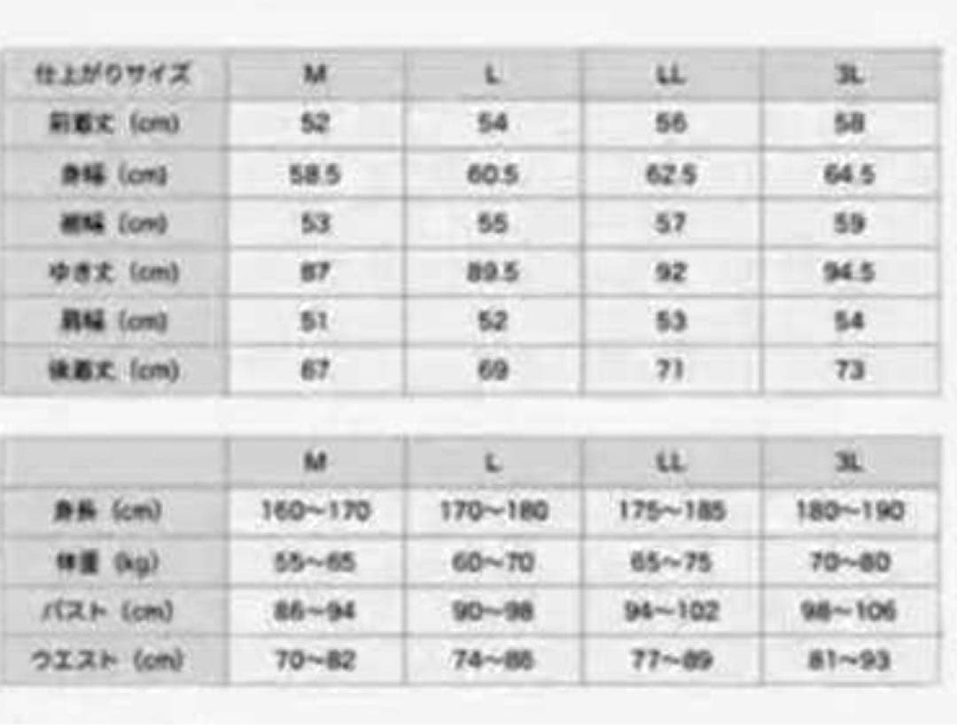 HYODインナー付ジャケット 春秋冬　３シーズン　サイズLL