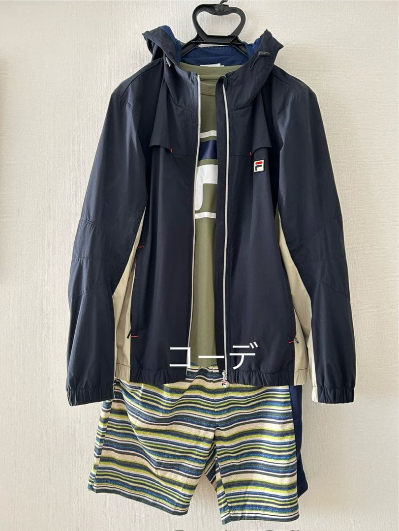 FILAテニス 未使用トラックジャケット ネイビーMメンズ