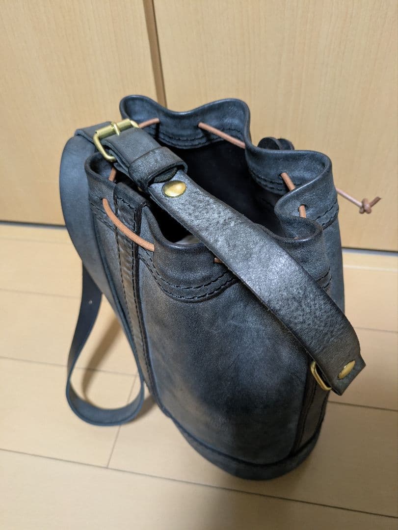 【アラスカ/未使用品】HERZ ヘルツ 巾着ショルダー CK-28-M