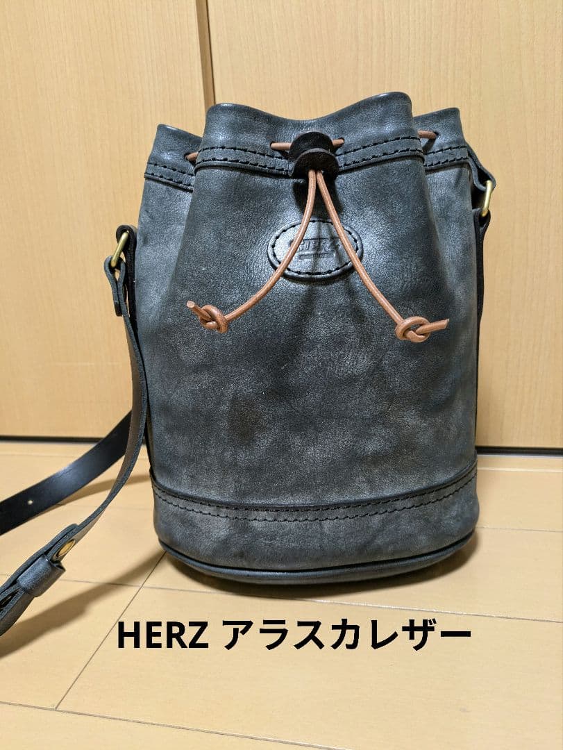 【アラスカ/未使用品】HERZ ヘルツ 巾着ショルダー CK-28-M