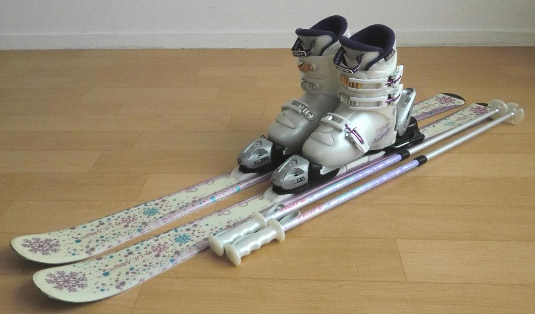 ■■送料無料■ELAN＋Hart■子供用スキー4点セット■板120/靴22■■