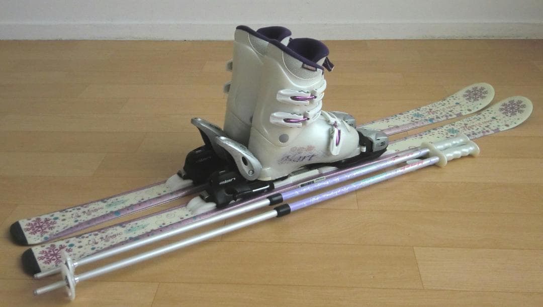 ■■送料無料■ELAN＋Hart■子供用スキー4点セット■板120/靴22■■