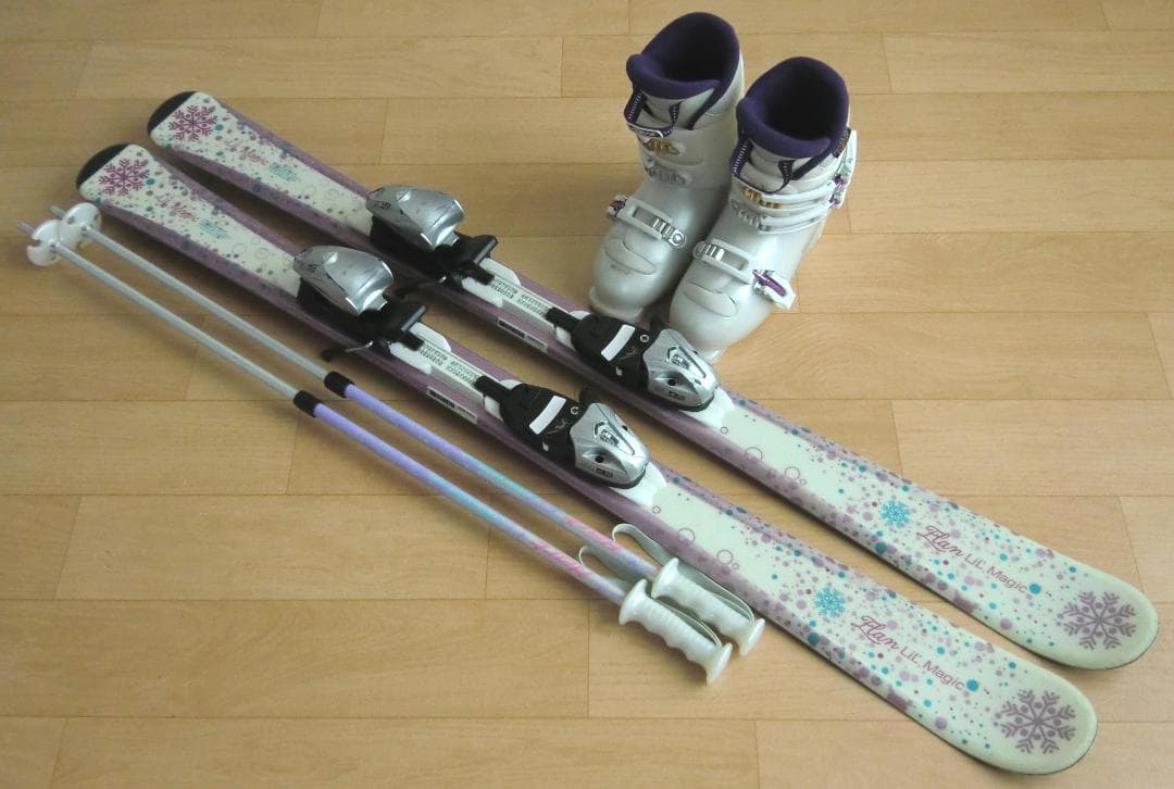 ■■送料無料■ELAN＋Hart■子供用スキー4点セット■板120/靴22■■