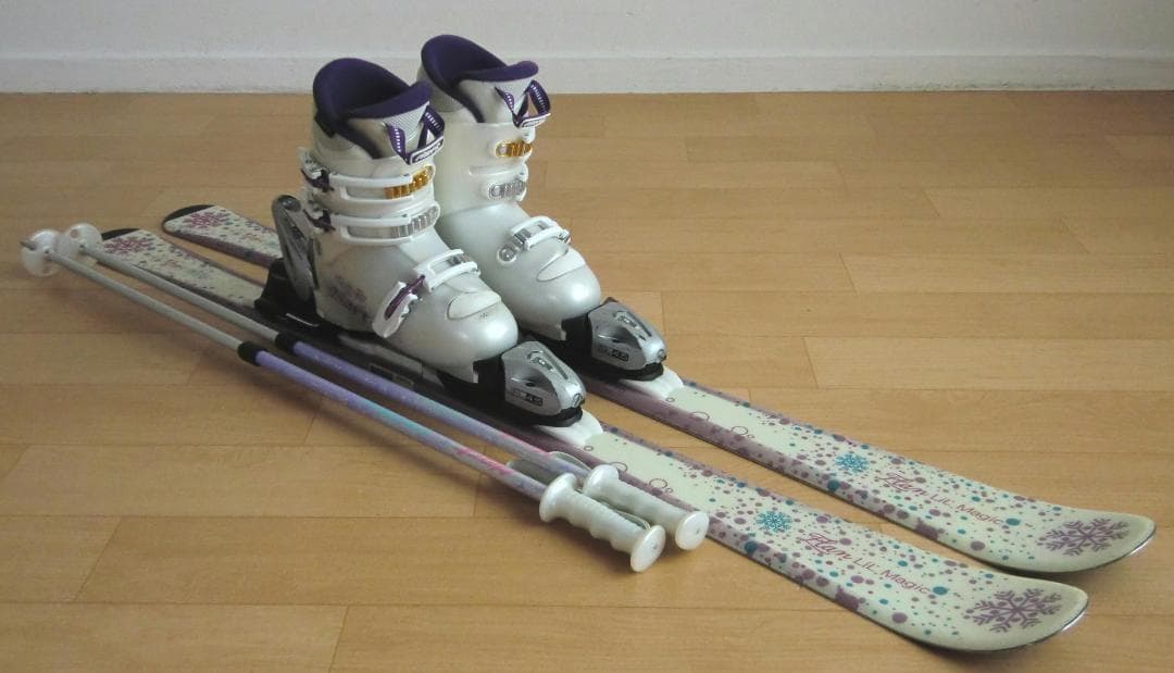 ■■送料無料■ELAN＋Hart■子供用スキー4点セット■板120/靴22■■