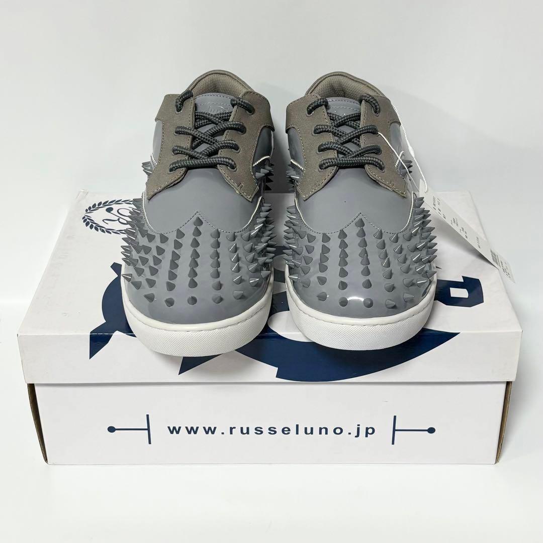 新品 ラッセルノ ゴルフ スタッズ スパイクレス シューズ グレー 27.0