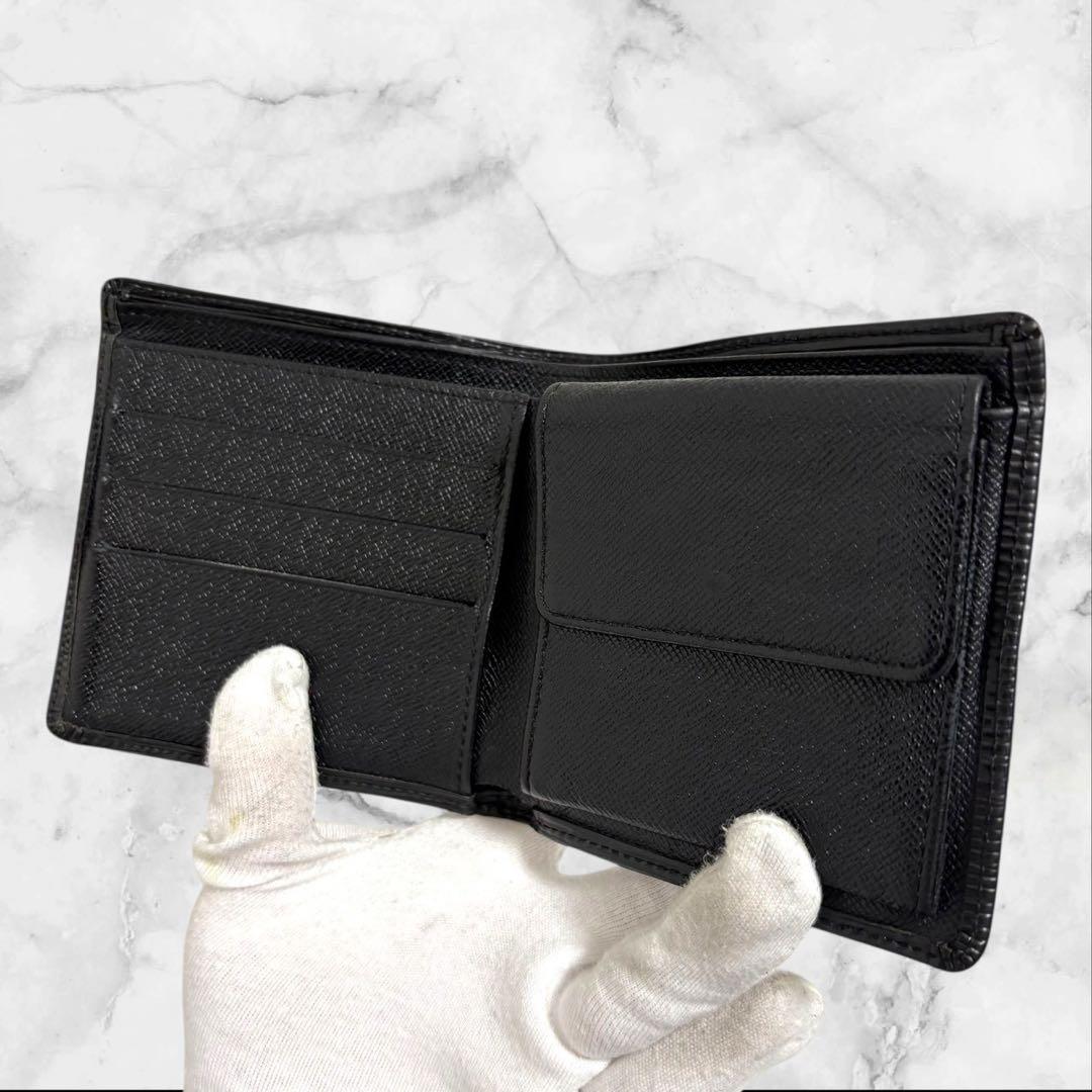 美品✨ LOUIS VUITTON ポルトフォイユマルコ　エピ　黒　二つ折り財布