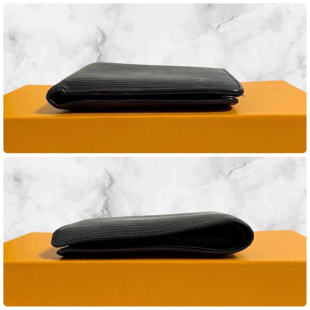 美品✨ LOUIS VUITTON ポルトフォイユマルコ　エピ　黒　二つ折り財布