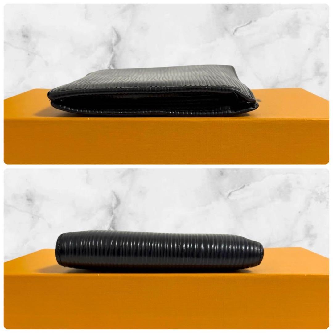 美品✨ LOUIS VUITTON ポルトフォイユマルコ　エピ　黒　二つ折り財布