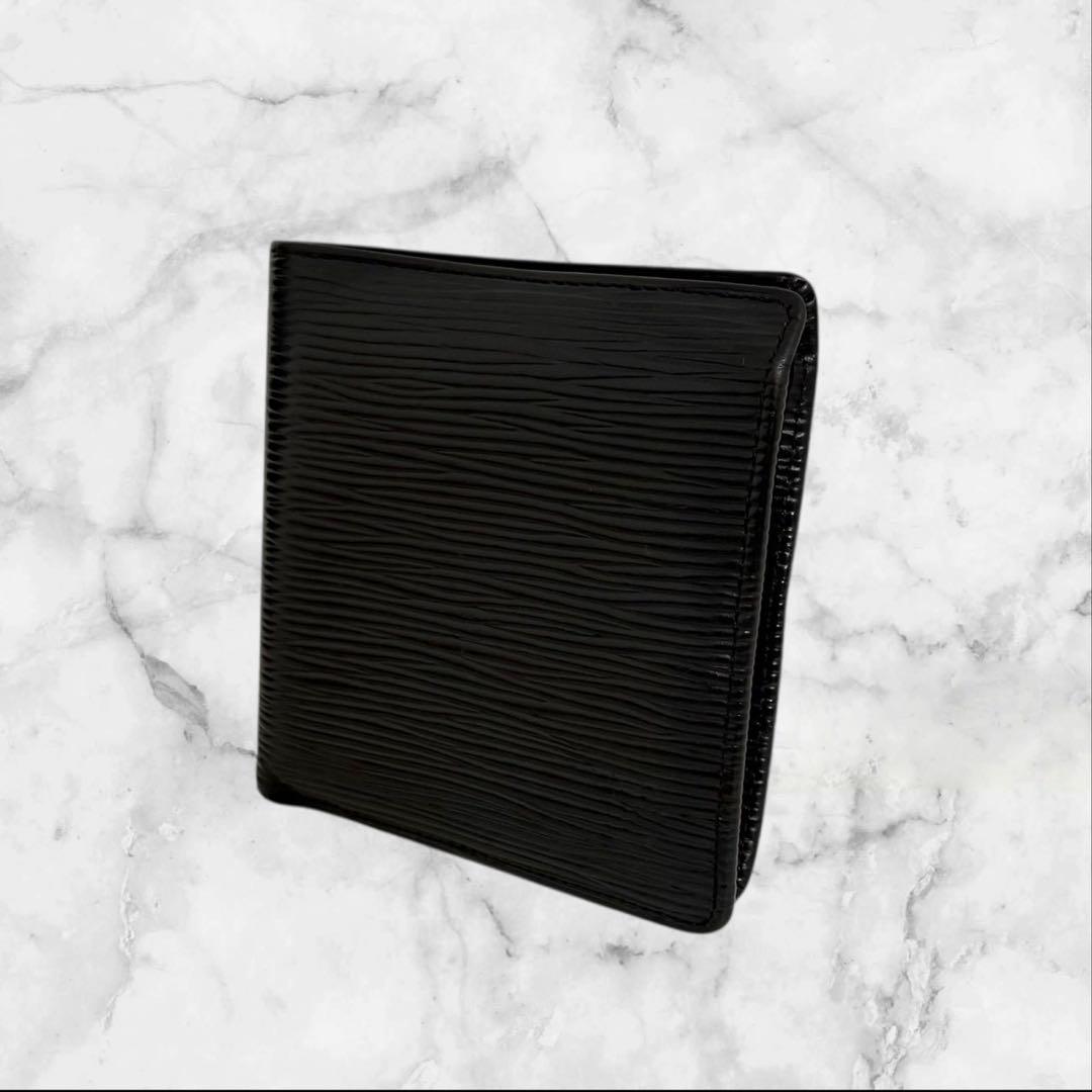 美品✨ LOUIS VUITTON ポルトフォイユマルコ　エピ　黒　二つ折り財布