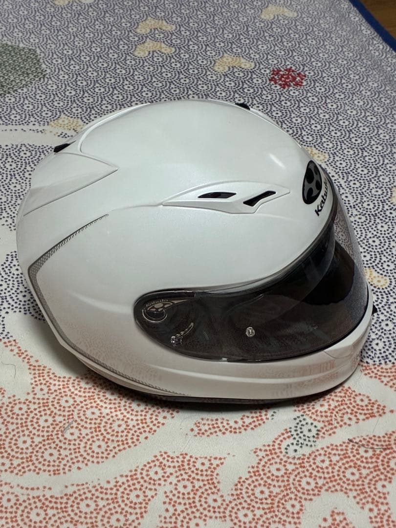 美品Kabuto カムイフルフェイスヘルメット ホワイトL