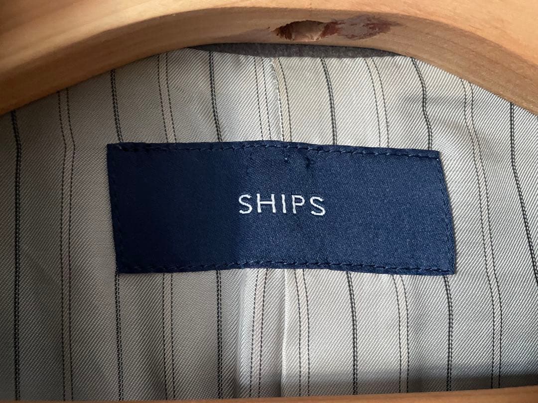 【美品】SHIPS ウールチェスターコート40 ダークグレー