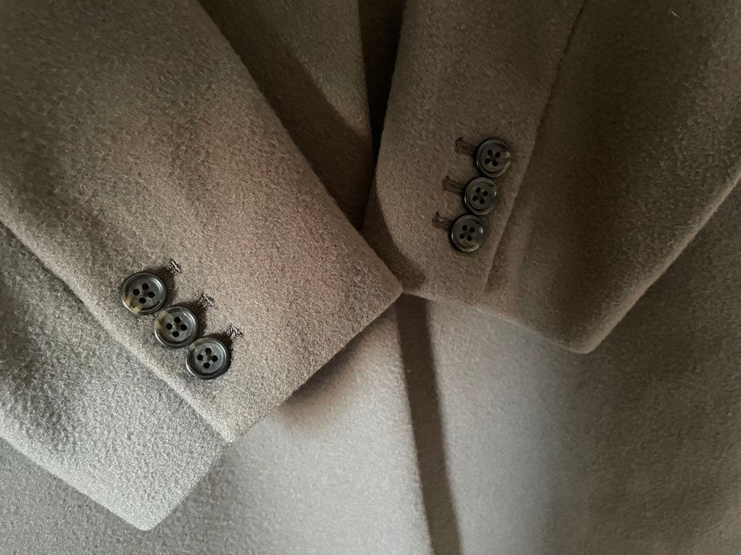 【美品】SHIPS ウールチェスターコート40 ダークグレー