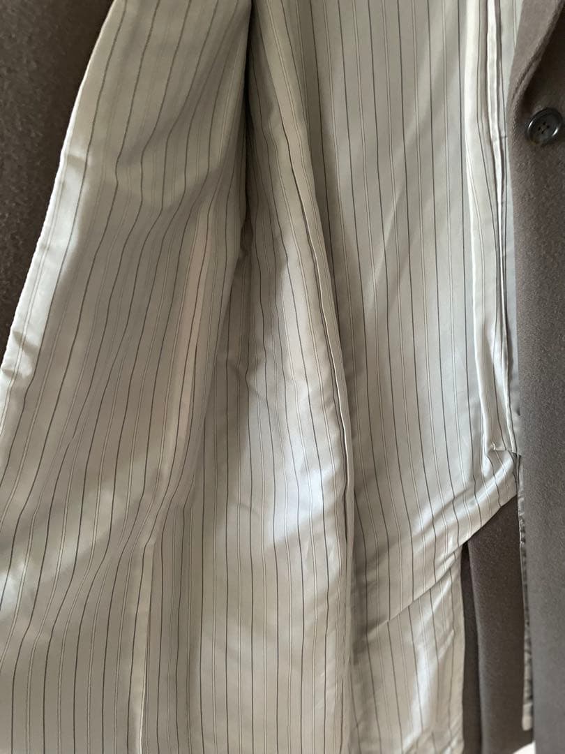 【美品】SHIPS ウールチェスターコート40 ダークグレー