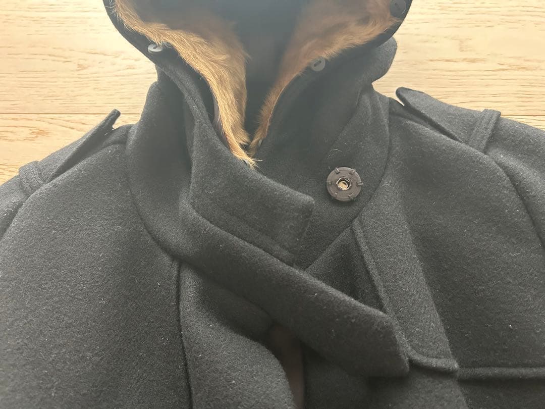 muller of yoshiokubo ケープコート　黒