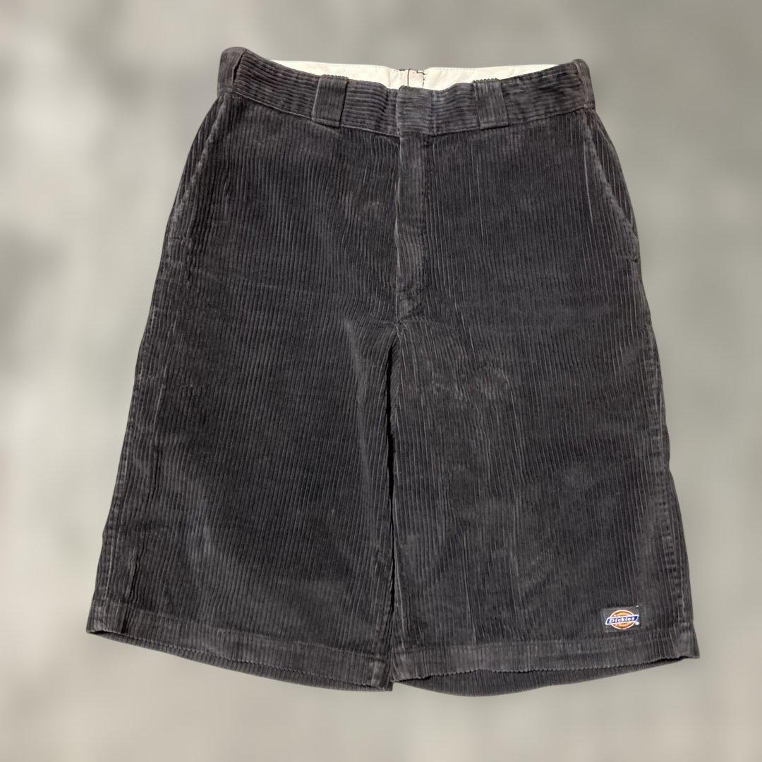 90s Dickies USA製 コーデュロイ ショートパンツ ブラック