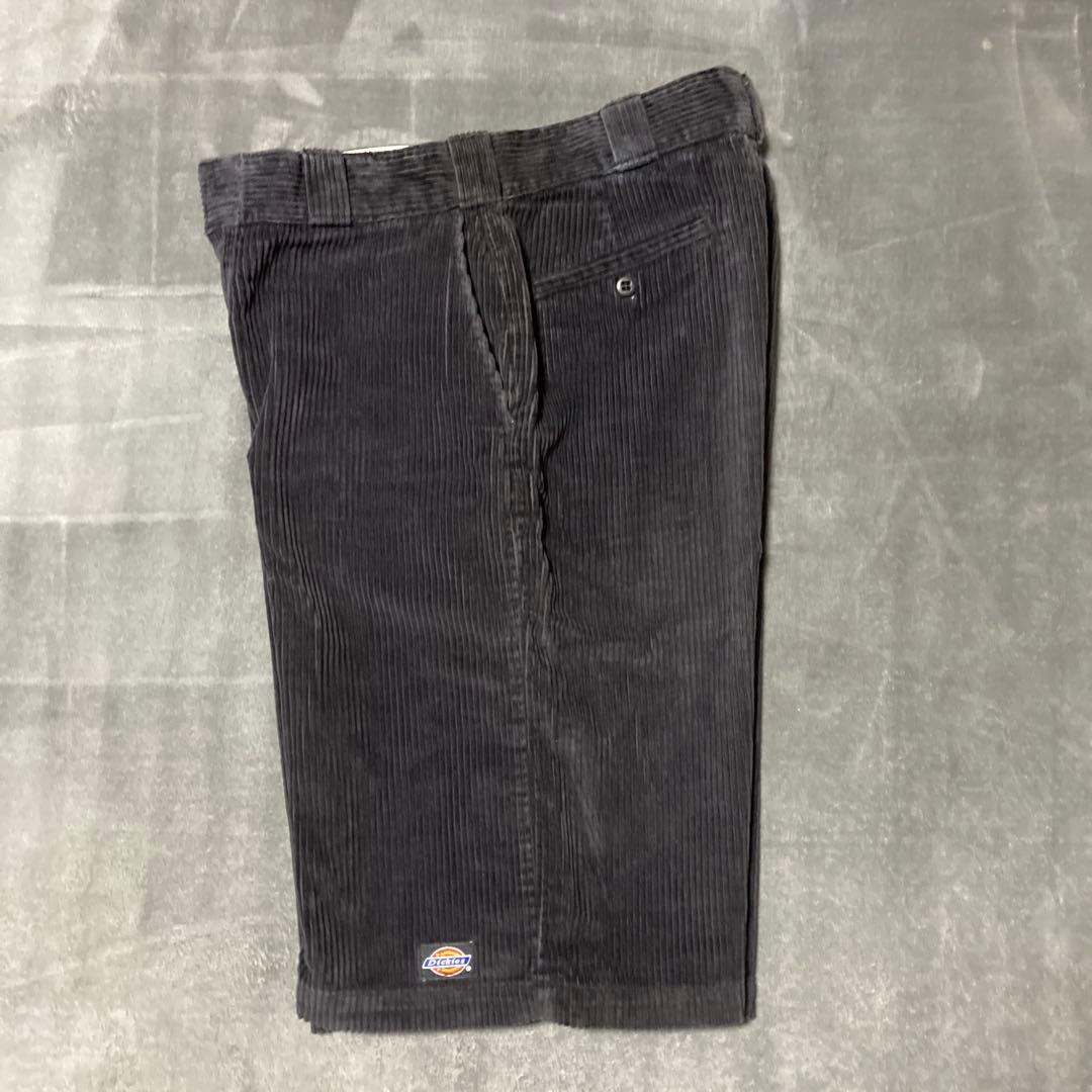 90s Dickies USA製 コーデュロイ ショートパンツ ブラック