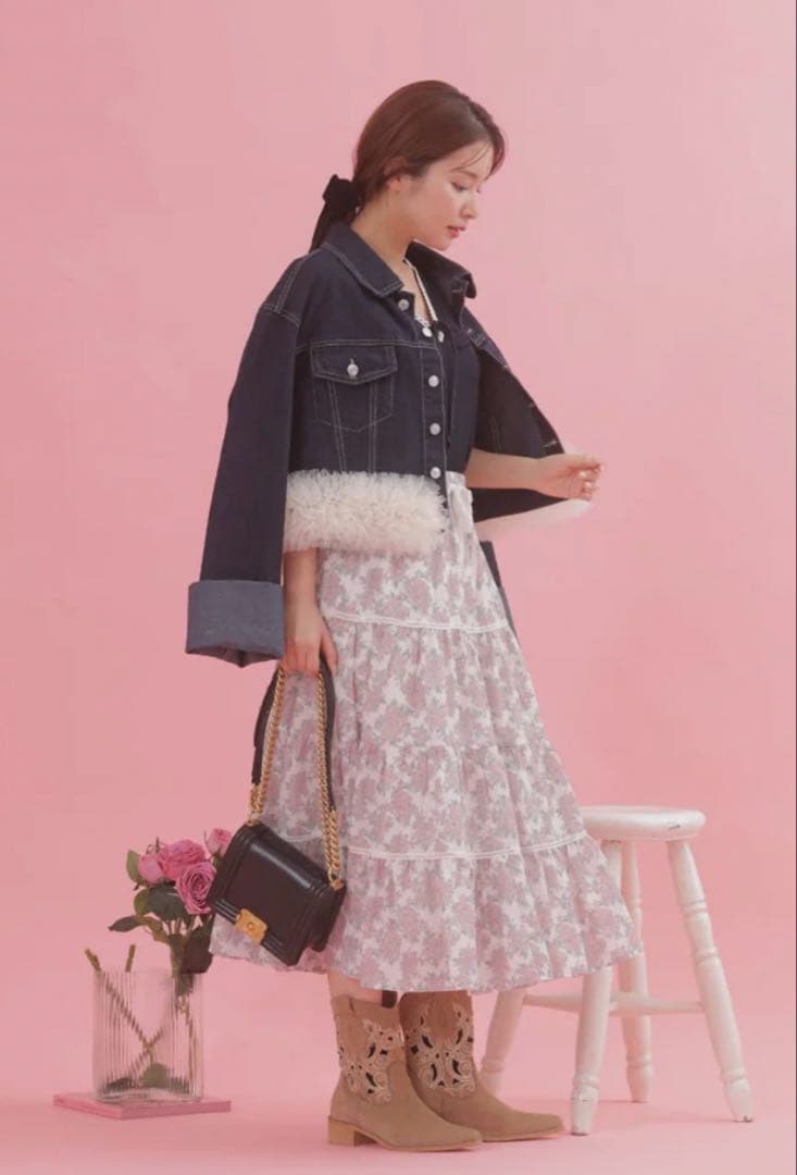 maison marble★Tulle Denim Jacket