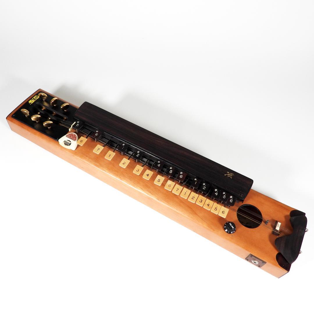 ZEN-ON 冴 全音高級大正琴 エレキ和楽器 6弦楽器 27鍵 弦楽器 音楽