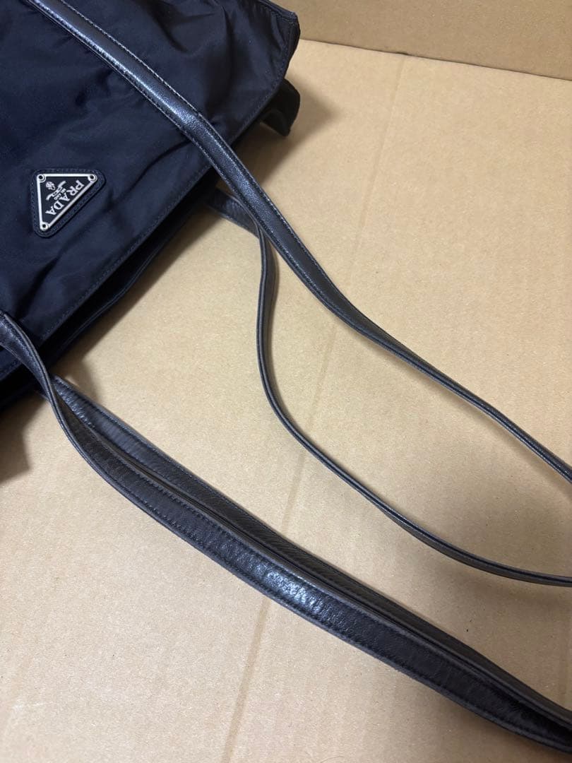 PRADA ブラック テッサートートバッグ B6222