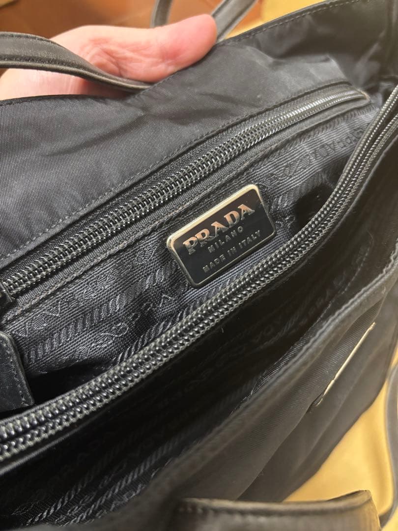 PRADA ブラック テッサートートバッグ B6222