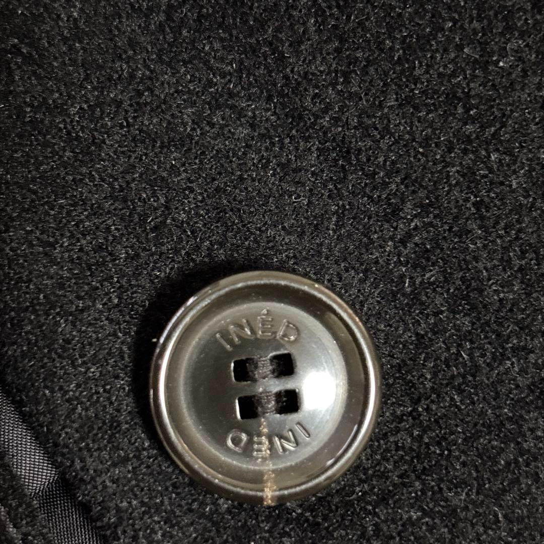 極美品 イネド ロングコート フォックスファー ウール アンゴラ M