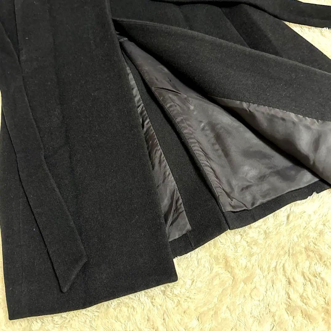 極美品 イネド ロングコート フォックスファー ウール アンゴラ M