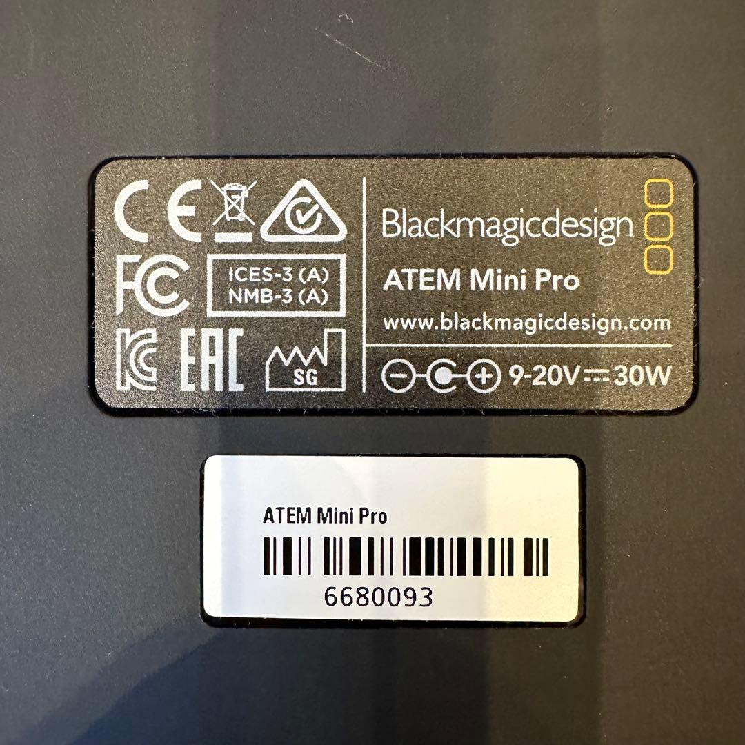 ATEM Mini Pro - エーテム ミニ プロ 【美品・使用5回】