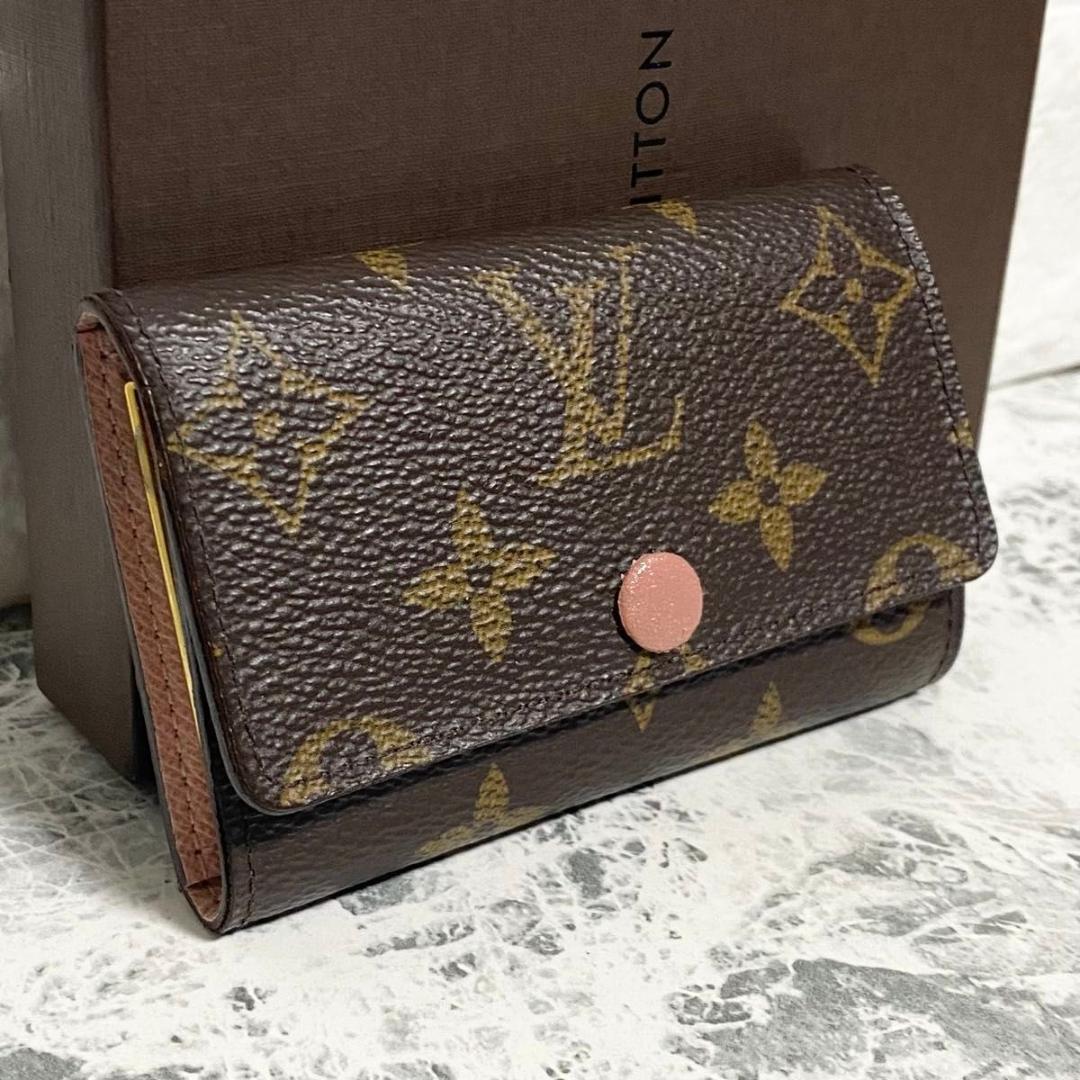 ルイヴィトン　キーケース ローズバレリーヌ ミュルティクレ6 ピンク系