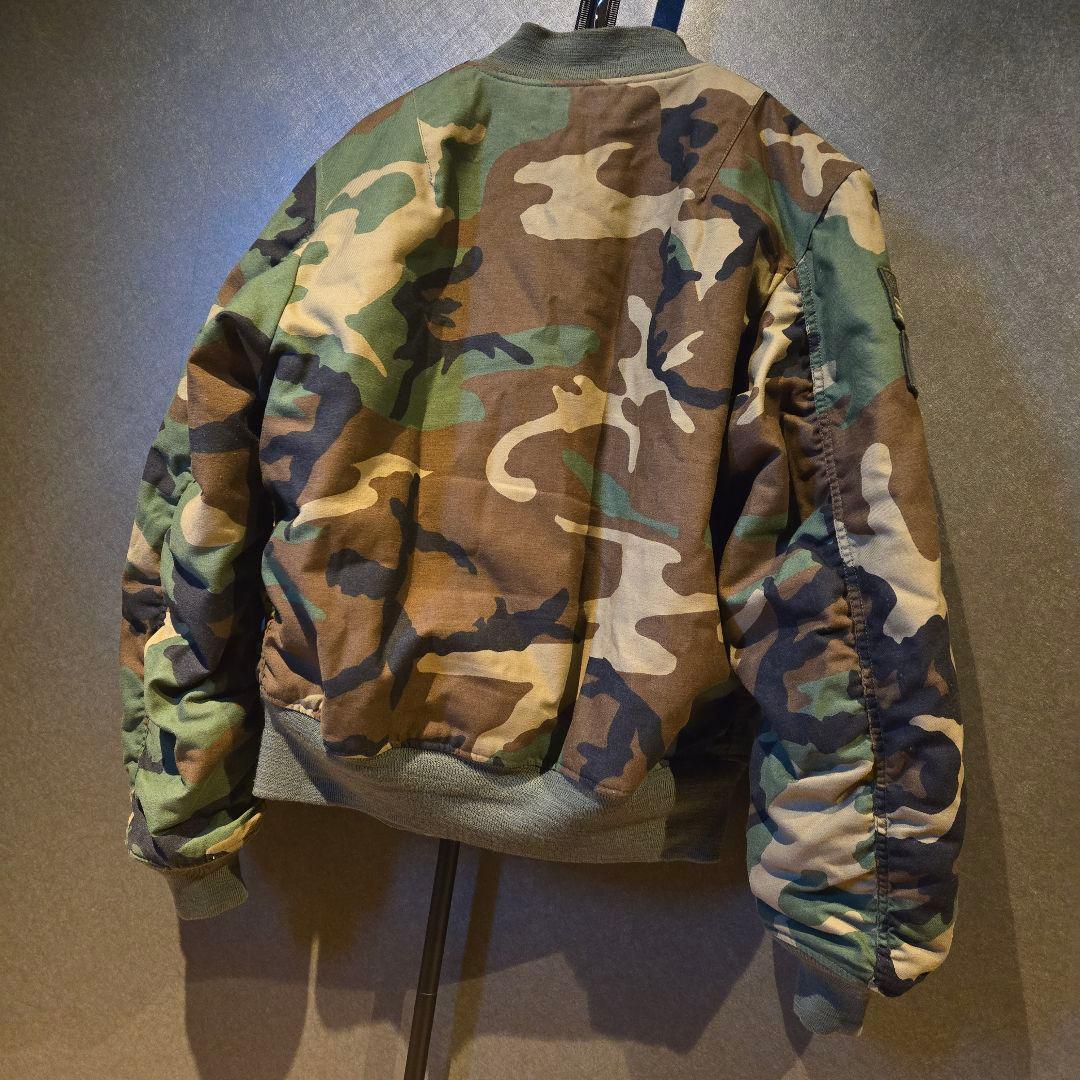 ALPHA　XLARGE　コラボ　MA-1　フライトジャケット　M　カモフラ