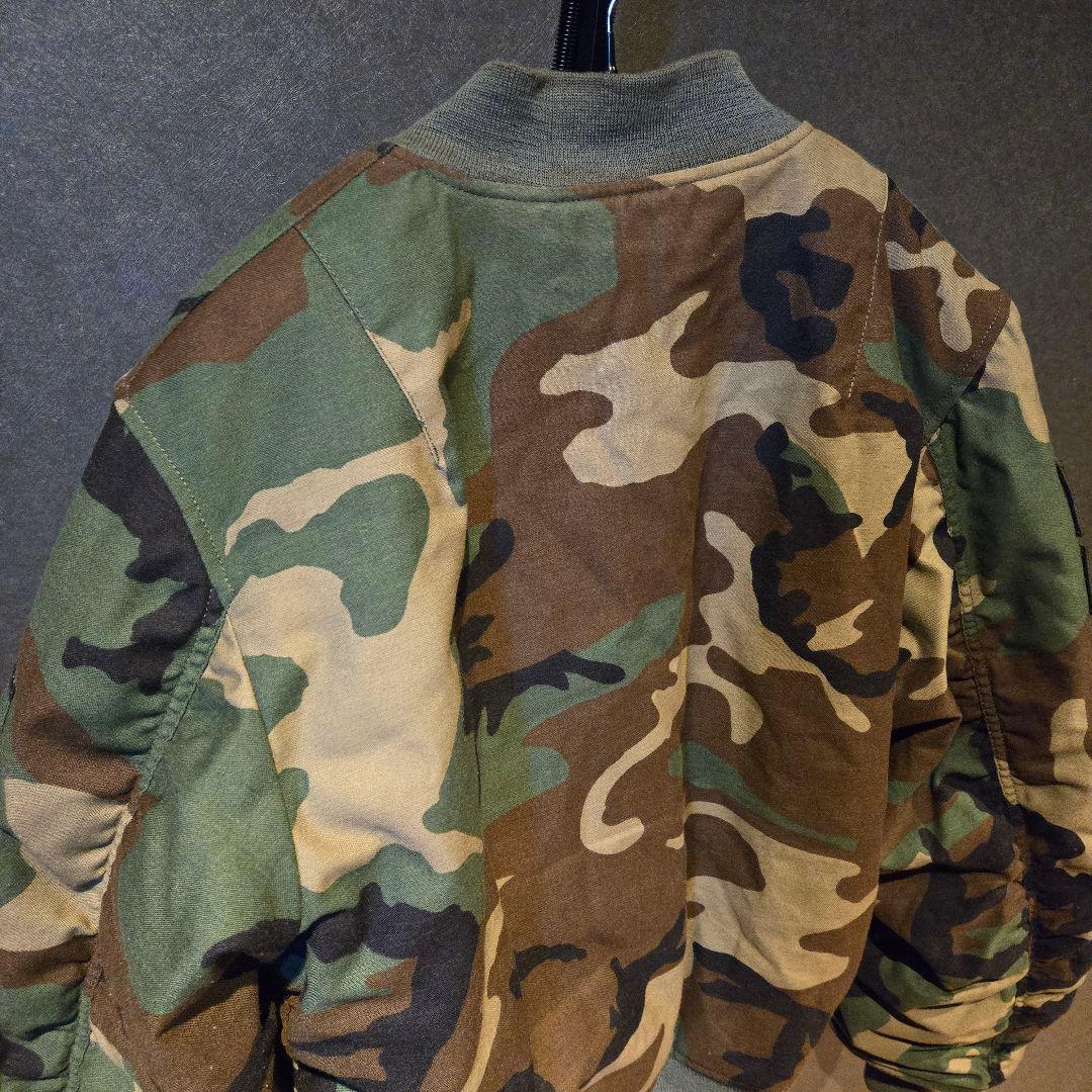 ALPHA　XLARGE　コラボ　MA-1　フライトジャケット　M　カモフラ