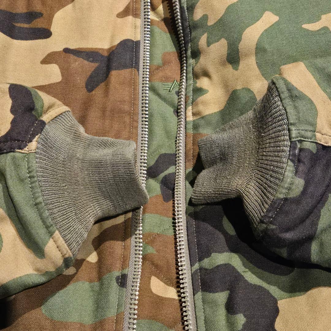 ALPHA　XLARGE　コラボ　MA-1　フライトジャケット　M　カモフラ