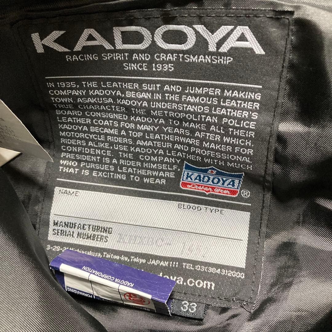 美品　カドヤ ケーズレザー レザーパンツ 黒 本革 ライダース バイク　W33
